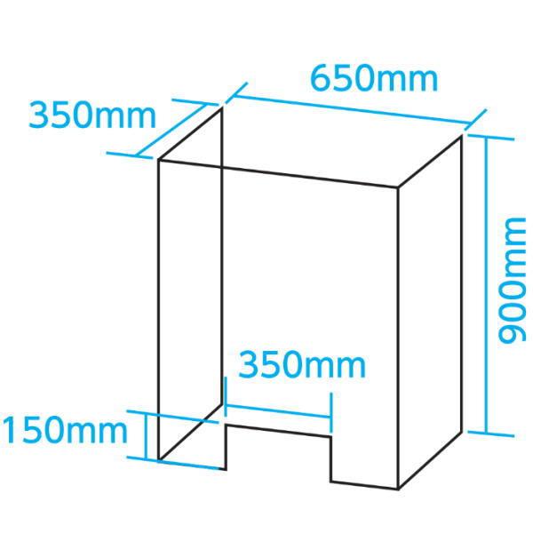 窓口カウンターなど立ったまま使えるロングタイプ店舗やオフィス・講演会や教壇での授業シーンの飛沫防止対策に！PET板に固定パーツを差し込むだけなので組立簡単アルコール洗剤での清拭が可能平たくたたんだ状態で保管できます。角R加工で安心・安全2m...