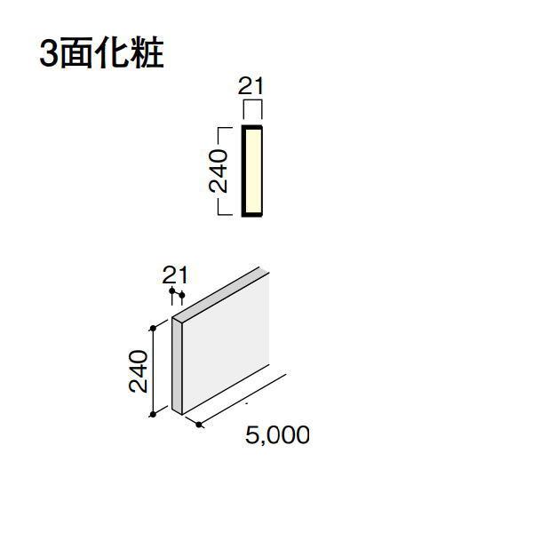 DAIKEN イエリア階段 スタンダード露出型 半露出側桁5000 1枚 CR534