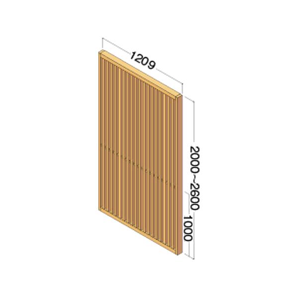 パーテーション DAIKEN イエリア 格子間仕切 1200幅PLAN QW404-□□ 奥行79mm