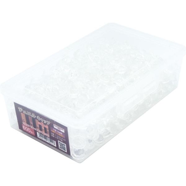 店舗用品 enDo ダンドリビス ジュエルキャップ クリア 600個入 8号大 C-JCXCLX-ZX