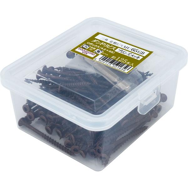 ダンドリビス 三角化粧ビス MU ブロンズメッキ サイズ65 125本入 Cbox