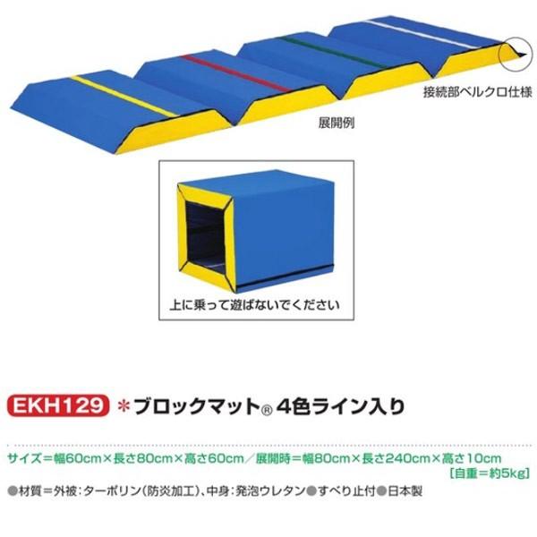 EVERNEW（エバニュー） ブロックマット 4色ライン入り EKH129 防炎