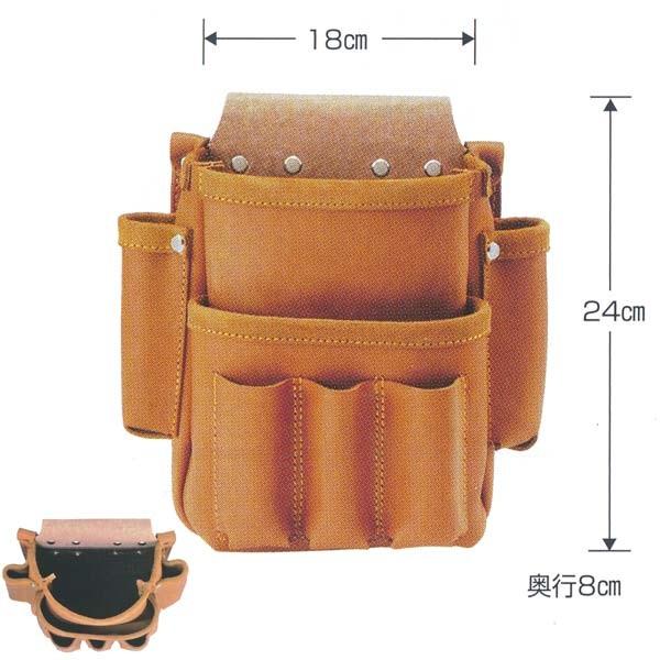 広島 腰袋 本皮製腰袋 小 ブラウン 198-15 : イーヅカ - 通販 - Yahoo