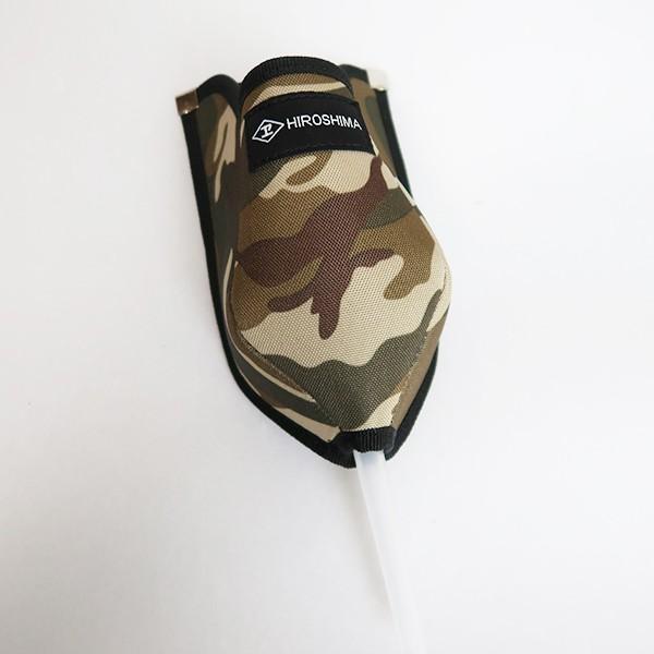 広島 プロユース腰袋 コーク入れ 迷彩 巾100×高240mm 774-58