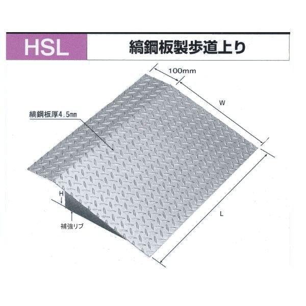 法山本店 縞鋼板製歩道上り HSL-600-15 乗用車用 600mm 適用段差 法山本店 縞鋼板製歩道上り HSL-600-15 乗用車用 600mm 適用段差