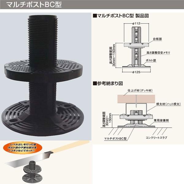 フクビ 屋外用樹脂製支持脚 マルチポスト BC型 MPSTBC 1個 : hukubi 