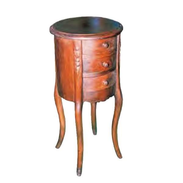 サイズ：φ340×H730重量：9.0kg　材質：チーク色：5ブラウン