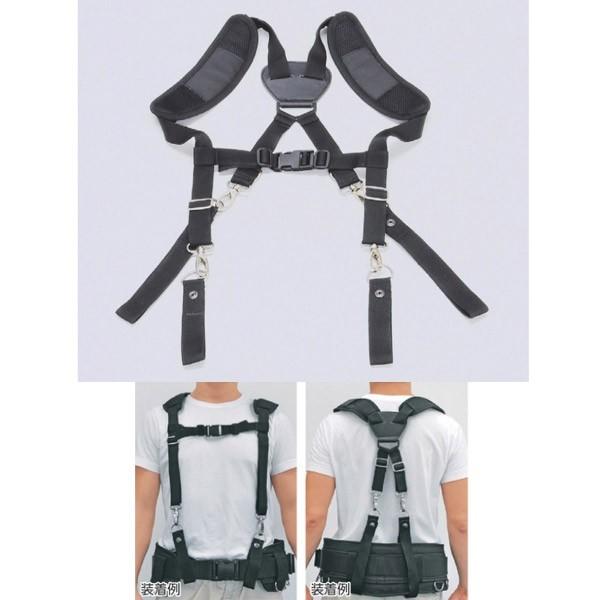 4点吊用のサスペンダーです。サポーターに取り付ければ腰への負担を軽減できます。