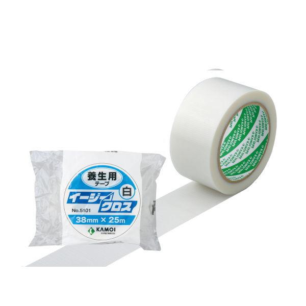 カモ井 カモイ 養生用テープ NO5101 イージークロス 白 38mm×25m カモ井 カモイ 養生用テープ NO5101 イージークロス 白 38mm×25m