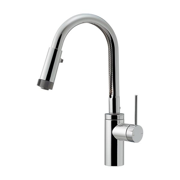 カクダイ シングルレバー混合栓(シャワーつき) 117-138K (水栓金具