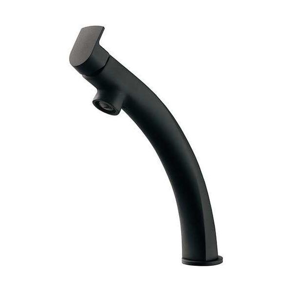 カクダイ シングルレバー混合栓（トール・マットブラック） 183-153-D