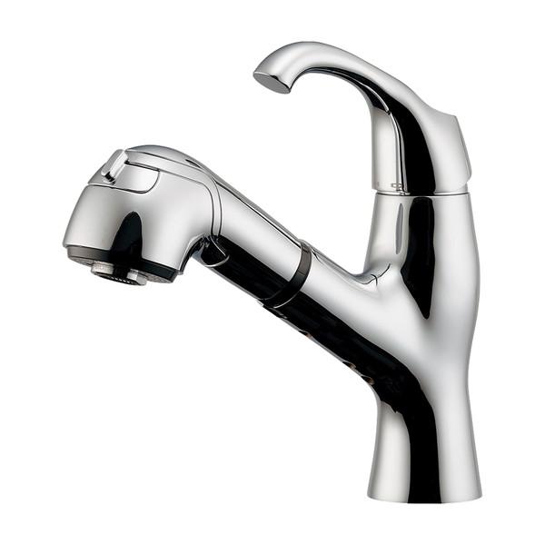 カクダイ シングルレバー引出し混合栓 184-024 : イーヅカ