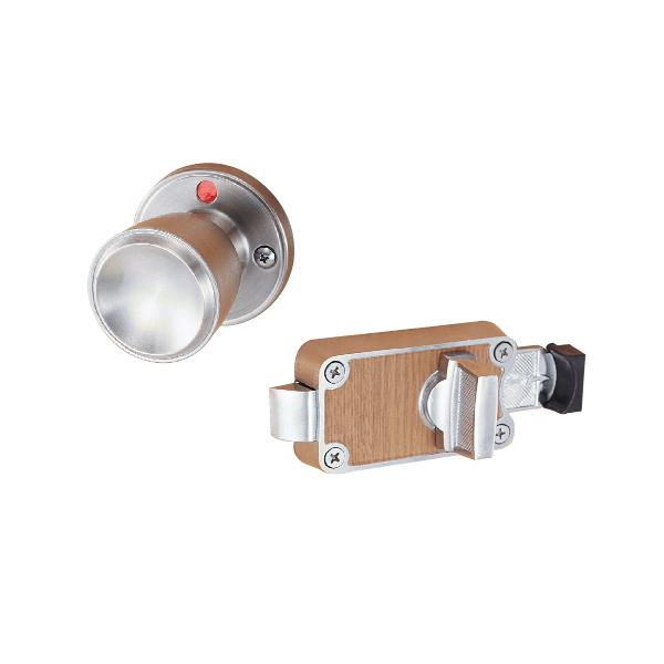 川口技研 ハイスWC錠（内開き） バックセット53mm ノブ・座：ステンレス WC面付ラッチ：亜鉛ダイカスト
