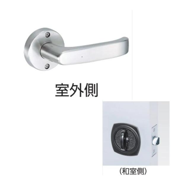 他サイト： 川口技研 Jレバー JL-24-2M-N ニッケル 戸襖錠・丸座 バックセット65mmの商品画像