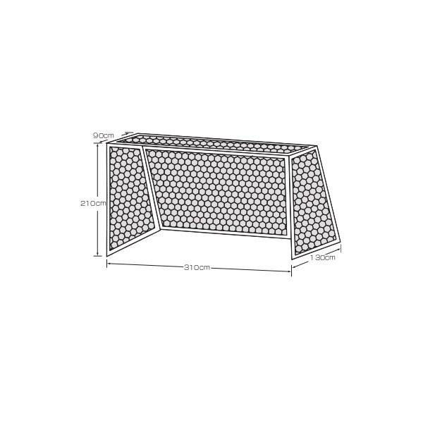 最安価格 ミニサッカー フットサルゴールネット 鵜沢ネット 白 009 110dt 240本 12cm目 ボール Fiscot Com
