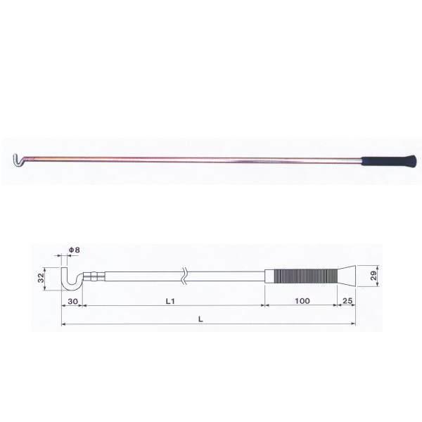 丸喜金属 シャッターフック棒 N-820 1000mm