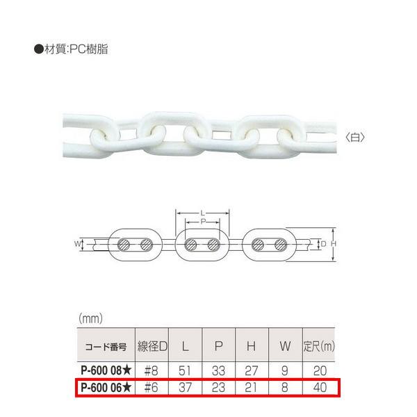 ۊ P.C`F[ P-600 06S aD:6mm 40m d: