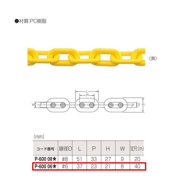 ۊ P.C`F[ P-600 06V aD:6mm 40m d: