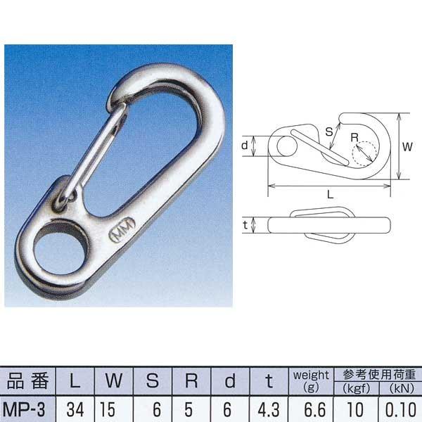 ���{�@�B �~�j�N���b�v �X�e�����X SUS316 MP-3 �R�[�hNO.1937