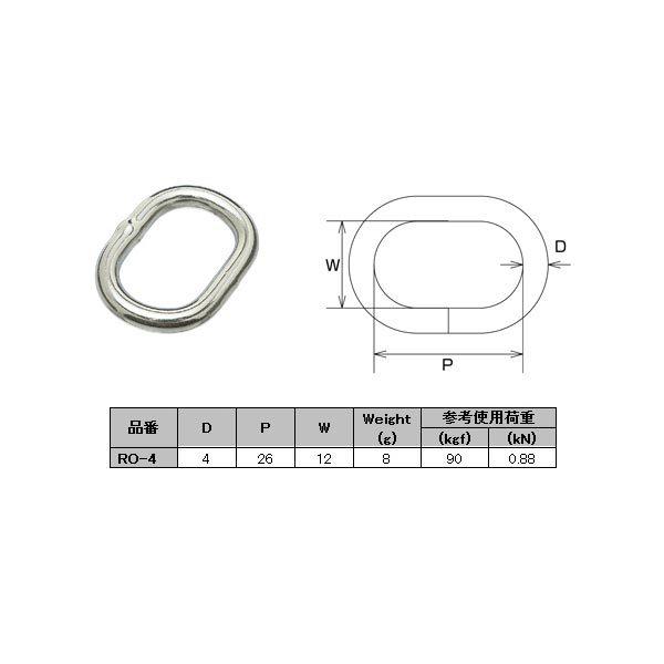 水本機械 楕円リンク ステンレス Ro 4 コードno 10 Mm Ro4 イーヅカ 通販 Yahoo ショッピング