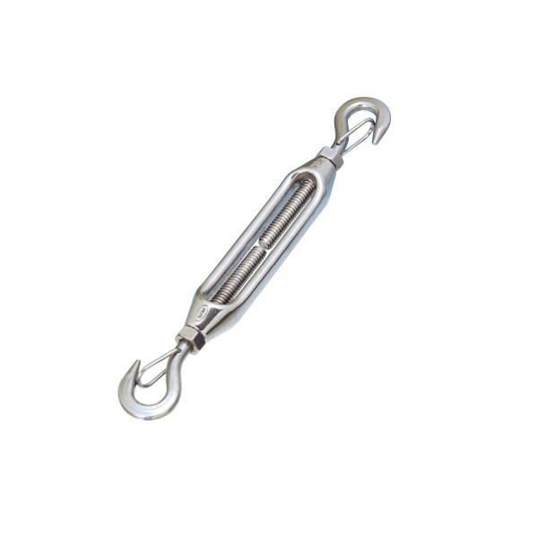 水本機械 枠式ターンバックル 外れ止め付き（フック＆フック） L120mm