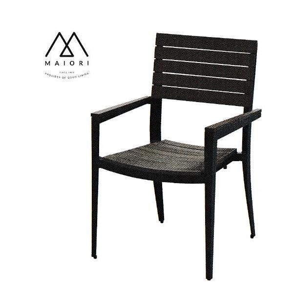 MAIORI �^�p�A�[���`�F�A ���X�g�{�u���E�� W560×D570×SH450�EH880mm