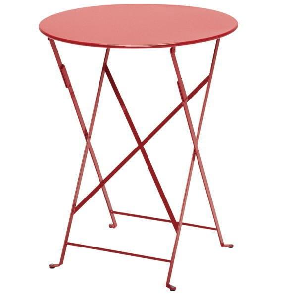 Fermob ビストロテーブル60 67レッド φ600×H740mm : イーヅカ
