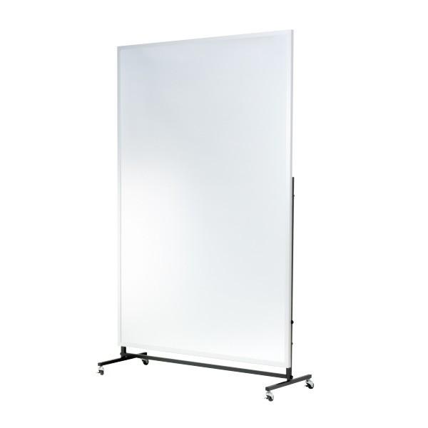 特長　移動式/軽量フィルムミラー　片面式　鏡面のフィルムミラーの重量は、ガラス鏡の約1/6程度です。　万一破損した場合でも、破片が飛び散ったり脱落しづらくなるよう配慮しています。サイズ：（ミラー面）（W）1200×（H）1800mm重量：約...