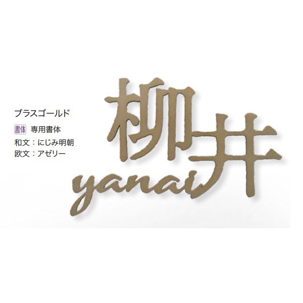 オンリーワンクラブ 表札 ネームプレート ゴミリ 漢字+英字 3mm厚・S