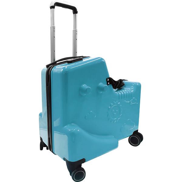 子供が乗れるスーツケース ソーダブルー KK013 : イーヅカ