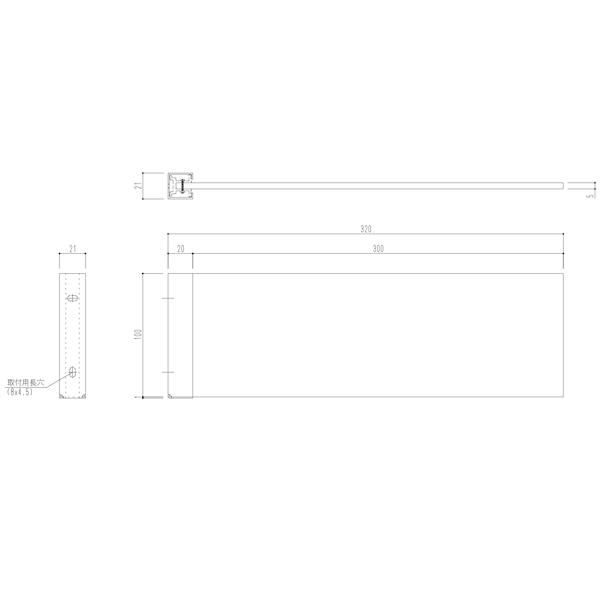 �_�h�z�[���N���G�C�g ��ʎ����D�i�ˏo�^�j SK-SPN-4T ������ H100×W300×D5mm