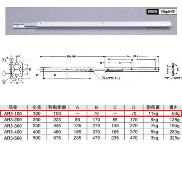  AR3^ A~XCh[i3ij yʗp 100mm AR3-100 1{