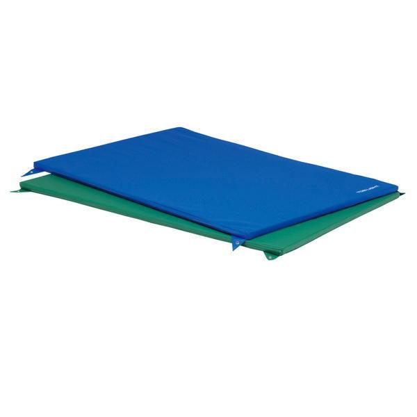 着地時・落下時の衝撃を緩和する鉄棒用下敷マット防水生地使用固定杭付幅120×長さ180×厚さ3cm重さ：5kg外被：ターポリン芯材：ポリエチレンフォーム杭4本付