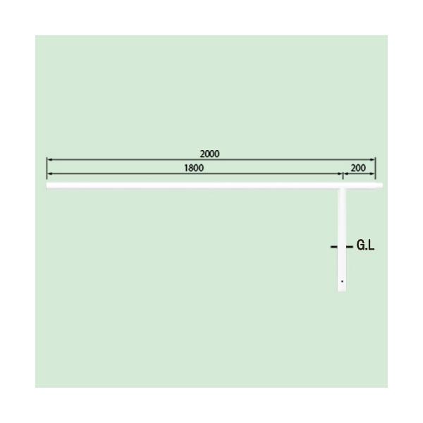 ��� �Œ莮 80A9MD-20W���i���Ԏx���j ��42.7×t2.3 W2000 H350