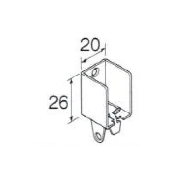 TOSO トーソー ニューリブ用部品 壁面ブラケットB ブラック 1個 925684