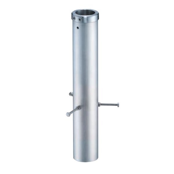 シロクマ アプローチ手すり用パーツ 着脱式 埋込み支柱ベース