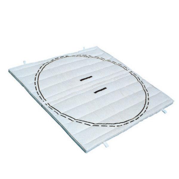 ゼット体育器具 土俵マット 連結式 9号帆布 幅180×長180cm 厚5cm ZM8015