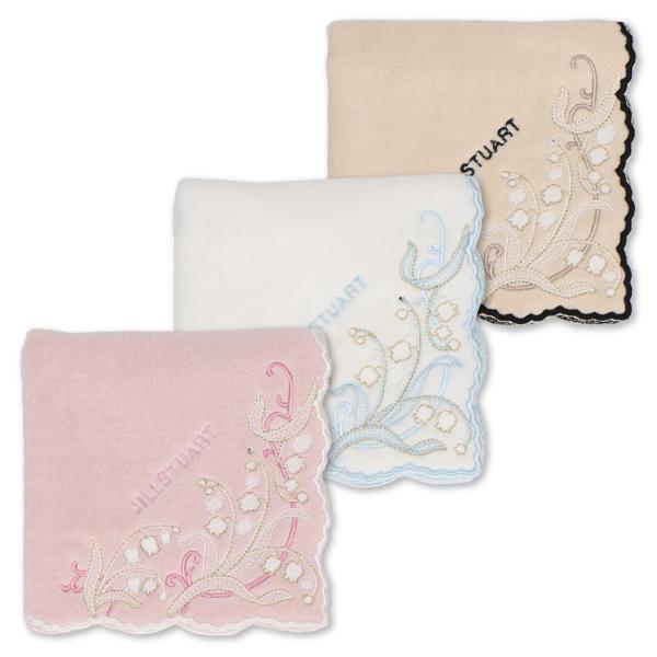タオルハンカチ JILL STUART ジルスチュアート ハンカチ 28×28cm 花柄 スズラン ギフト プレゼント レディース 新作