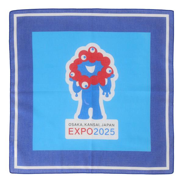 大阪万博記念ハンカチ 大阪・関西万博 EXPO2025 ハンカチ ミャクミャク ブルー : intermode