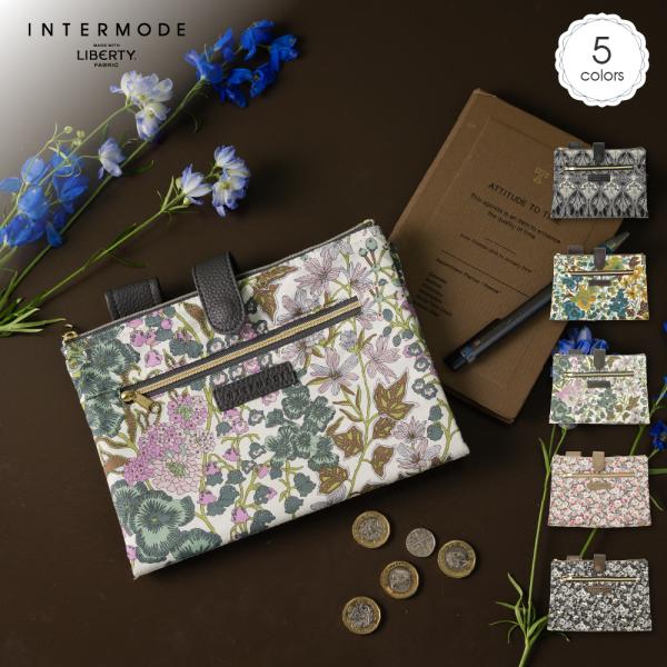 SALE リバティプリント 手帳型マルチポーチ Liberty 通帳 財布 手帳