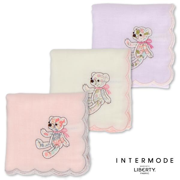 ガーゼハンカチ ベア リバティプリント Liberty リバティ プレゼント