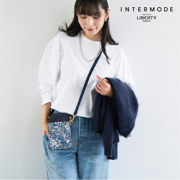 ミニショルダーバッグ ネイビーブルー Felda LIBERTY リバティプリント 