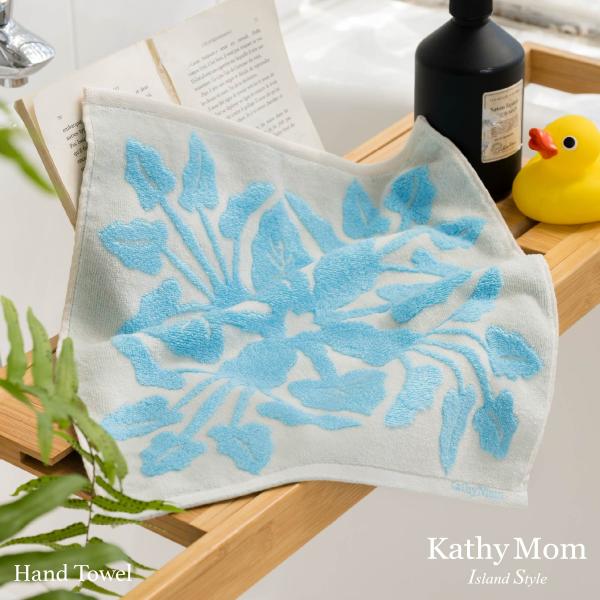 ハワイアン　タオル フェイスタオル ハワイアンキルト柄 ビーハッピーシリーズ