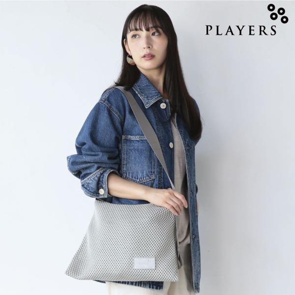プレイヤーズ SALE メッシュ カラーステッチショルダー M アイボリー