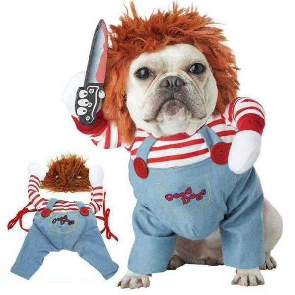 ハロウィン コスチューム 変装 コスプレ衣装 ピエロ 二足歩行 小型犬 中型犬 大型犬
