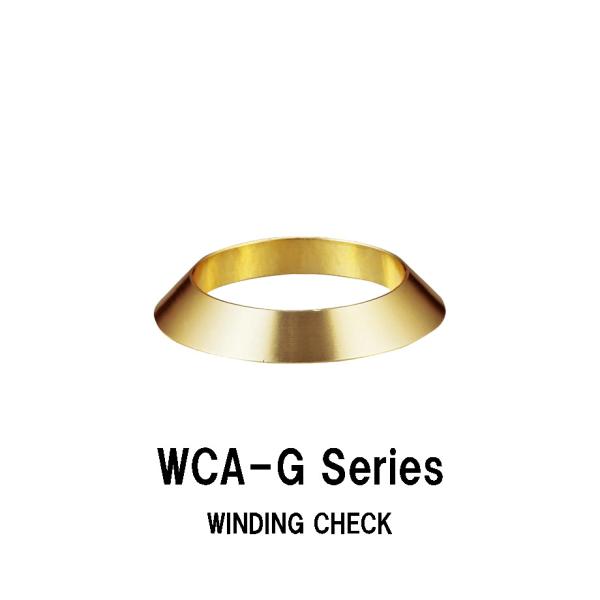 WCA-G Series ワインディングチェック 内径7.0ｍｍ〜17.0ｍｍ 外径13.0ｍｍ〜23.0ｍｍ ゴールド 金色 アルミ製 ジャストエース 釣具 ロッドパーツ