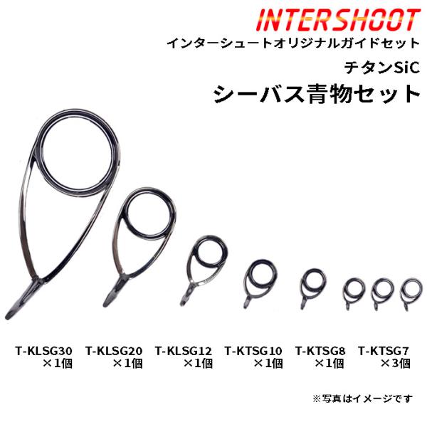 Fuji(釣り) シーバス 青物 ガイドセット チタンSiC T-KLSG308 Fuji(釣り) シーバス 青物 ガイドセット チタンSiC T-KLSG308