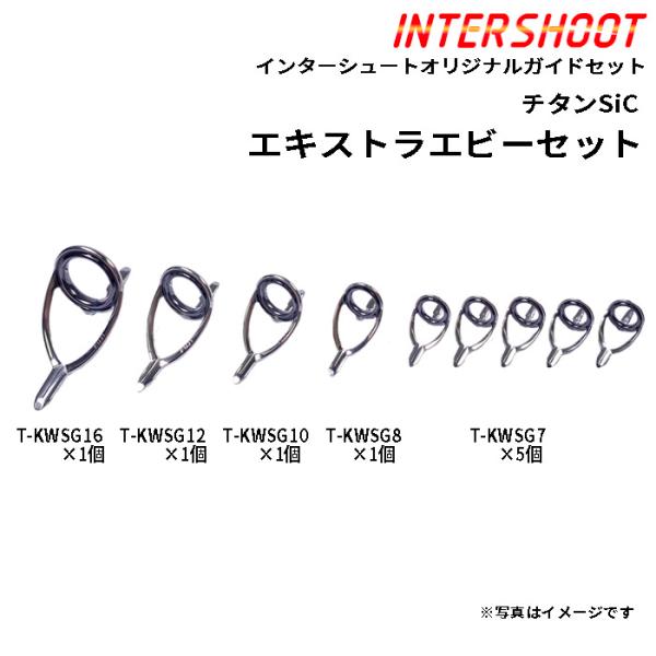 エキストラヘビーガイドセットKWタイプ チタンSiC T-KWSG169-IS ベイトキャスト T-KWSG16 T-KWSG12 T-KWSG10 T-KWSG8 T-KWSG7 富士工業 Fuji ロッドビルディング