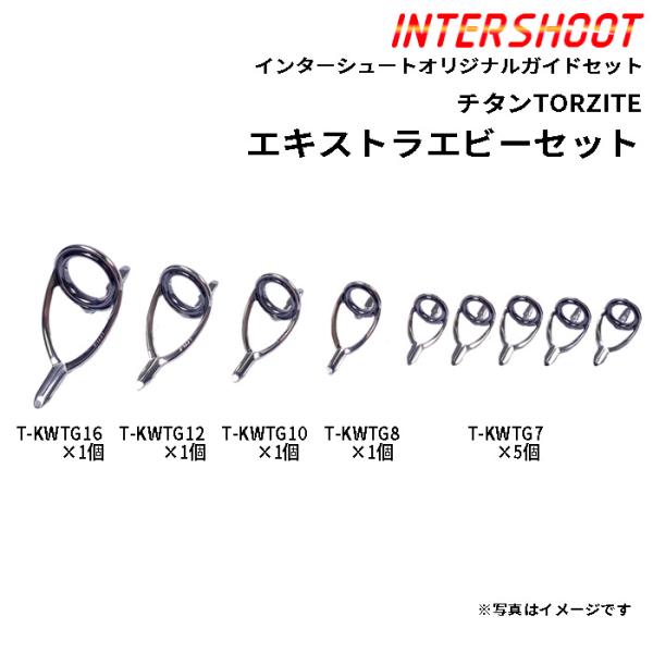 エキストラヘビーガイドセットKWタイプ チタンTORZITE T-KWTG169-IS ベイトキャスト T-KWTG16 T-KWTG12 T-KWTG10 T-KWTG8 T-KWTG7 富士工業 Fuji ロッドビルド
