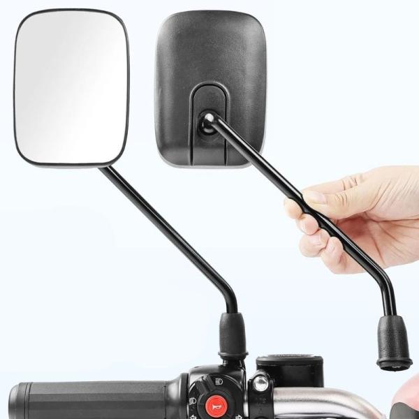 並行輸入品 H3CE Commuters Friendly Motorcycle Rear View Mirror Adjustable Rotating Handlebar Side Mirror Universal